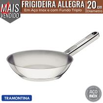 Frigideira Tramontina Allegra de Aço Inox com Fundo Triplo 20cm