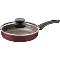 Frigideira Tramontina Antiaderente Paris Tampa 24Cm Vermelho
