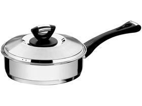 Frigideira Tramontina Fundo Triplo 20cm com Tampa - Aço inox Solar Baquelite 62720/200 Frigideira Tramontina Fundo Triplo 20cm com Tampa - Aço inox Solar Baquelite 62720/200