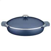 Frigideira Tramontina Lyon Em Alumínio Revestimento Starflon Azul Com Tampa 32 cm 4,3L 20951832 Frigideira Tramontina Lyon Em Alumínio Revestimento Starflon Azul Com Tampa 32 cm 4,3L 20951832