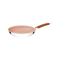 Frigideira Tramontina Romagna Aço Inox Cerâmico Marfim 20 cm 1 L Frigideira Tramontina Romagna Aço Inox Cerâmico Marfim 20 cm 1 L