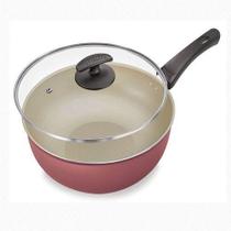 Frigideira Wok 28 Com Tampa Vidro Fortaleza