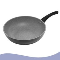 Frigideira wok 28cm grande em cerâmica antiaderente premium Frigideira wok 28cm grande em cerâmica antiaderente premium