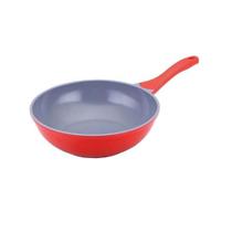 Frigideira Wok 28cm Vermelha - Hercules