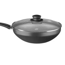 Frigideira Wok Antiaderente 2,8L Alumínio Grafite com Tampa de Vidro Temperado MTA Multiuso Frigideira Wok Antiaderente 2,8L Alumínio Grafite com Tampa de Vidro Temperado MTA Multiuso
