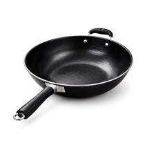 Frigideira Wok Antiaderente 34cm Work Profissional Ferro Cabo Ergonômico Preta Frigideira Wok Antiaderente 34cm Work Profissional Ferro Cabo Ergonômico Preta