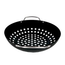 Frigideira Wok Antiaderente P/ Grelhar legumes churrasqueira Frigideira Wok Antiaderente P/ Grelhar legumes churrasqueira