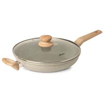 Frigideira Wok Cerâmica Antiaderente Light Grey Cinza Dust 2 Litro 28cm - Oster