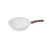 Frigideira Wok Ceramica Indução SEM Tampa - Creme 28cm Frigideira Wok Ceramica Indução SEM Tampa - Creme 28cm