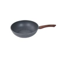 Frigideira Wok Ceramica Indução SEM Tampa - Granito 28cm Frigideira Wok Ceramica Indução SEM Tampa - Granito 28cm