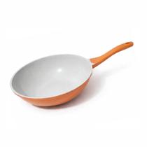 Frigideira Wok com Revestimento Antiaderente Cerâmico com Cabo Soft Touch Frigideira Wok com Revestimento Antiaderente Cerâmico com Cabo Soft Touch