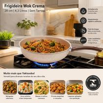 Frigideira Wok Crema 28 cm 4,3 Litros - Sem Tampa