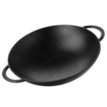 Frigideira Wok de Ferro Fundido 36 Cm Sem Tampa