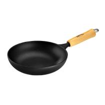 Frigideira Wok em Ferro Cabo Madeira PanelaMineira 18cm 0,8L Frigideira Wok em Ferro Cabo Madeira PanelaMineira 18cm 0,8L