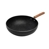 Frigideira Wok Indução Cerâmica Granilite Preta 28cm Wolff Frigideira Wok Indução Cerâmica Granilite Preta 28cm Wolff