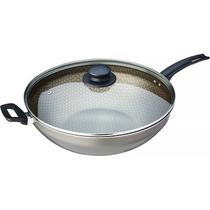 Frigideira Wok Luxury com Cabo e Tampa 6L N32 Grafite E1776 - Oliveira