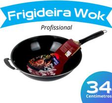 Frigideira Wok Profissional Antiaderente 34 Cm - Fratelli