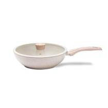 Frigideira Wok Sirius 28 cm 3,4 L para Indução em Alumínio com Revestimento Cerâmico Vanilla Brinox Frigideira Wok Sirius 28 cm 3,4 L para Indução em Alumínio com Revestimento Cerâmico Vanilla Brinox