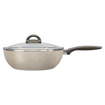 Frigideira Wok Suprema 28 cm Brinox 4,1 Litros Antiaderente Vanilla Frigideira Wok Suprema 28 cm Brinox 4,1 Litros Antiaderente Vanilla