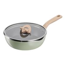 Frigideira Wok Tefal One Pick Antiaderente 22 cm Indução Ceramico Verde Frigideira Wok Tefal One Pick Antiaderente 22 cm Indução Ceramico Verde
