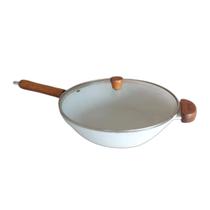 Frigideira Wok Teflon Antiaderente Marmorizado Javali CM28cm