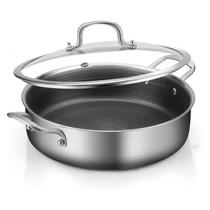Frigideira Yeksum 7QT 30cm Aço Inoxidável Tripla Camada Frigideira Yeksum 7QT 30cm Aço Inoxidável Tripla Camada