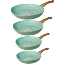 Frigideiras Antiaderente Cerâmica 4 Peças Sahara Verde