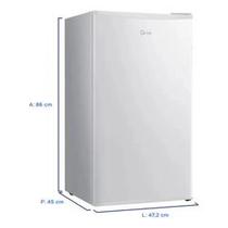 Frigobar Midea 93 Litros 1 Porta FlexiVolt Inverter Degelo Manual MDRD142FGD013