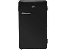Frigobar Midea 95L Preto Ônix Retrô