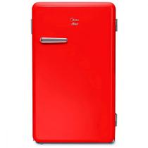 Frigobar Midea 95L Retrô Gela Rápido Prateleiras de Vidro 127V Vermelho - MRV10V1 Frigobar Midea 95L Retrô Gela Rápido Prateleiras de Vidro 127V Vermelho - MRV10V1
