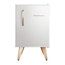 Frigobar Retrô com Controle de Temperatura 76L Ice White Branco 220V Brastemp - Elegância e Preservação de Forma Prática e Simples