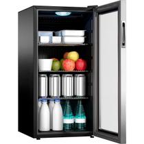 Frigobar Suggar 88L Porta De Vidro 127v Inox - FB8811IX