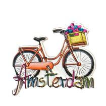Frigorífico Magnet Amsterdams Bicycle Netherlands Souvenir