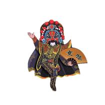 Frigorífico Magnet Peking Opera Face Changing Refrigerador de madeira Frigorífico Magnet Peking Opera Face Changing Refrigerador de madeira