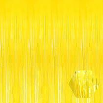 Fringe Curtain Backdrop Ferwzsr Macaron Yellow 1 m x 2,5 m (pacote com 3)