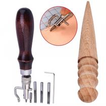 Frisador Ferramenta Riscador Groover Couro + Brunidor Alisar Frisador Ferramenta Riscador Groover Couro + Brunidor Alisar