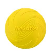 Frisbee de Silicone para Cães - Disco Voador Interativo e de Treinamento, 15 cm Cor:Amarelo