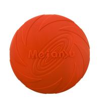 Frisbee de Silicone para Cães - Disco Voador Interativo e de Treinamento, 15 cm Cor:Vermelho