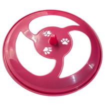 Frisbee Disco Rosa Plastico Brinquedo Pet Cachorro