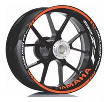 Friso + Adesivo M5 Roda Yamaha Fazer 250 Fz25 Laranja