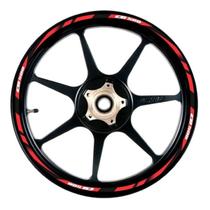 Friso Adesivo Refletivo De Roda Moto Cb500 Vermelho Resitank