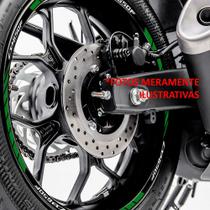 Friso Adesivo Refletivo Roda De Moto Cb650f Verde Resitank Friso Adesivo Refletivo Roda De Moto Cb650f Verde Resitank