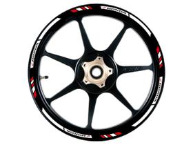 Friso Adesivo Refletivo Roda Moto Honda Verm/branco Resitank