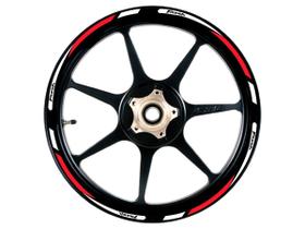 Friso Adesivo Refletivo Roda Moto Yamaha Fazer Verm/branco Friso Adesivo Refletivo Roda Moto Yamaha Fazer Verm/branco
