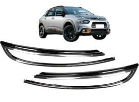 Friso Aplique Farol Cactus 2019 até 2024 Com Moldura Cromada Dianteira Par 2 peças