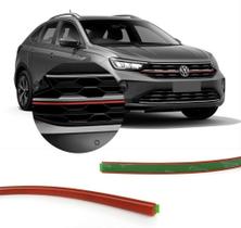 Friso Aplique Vermelho Grade Dianteira Vw Nivus 2020 2021