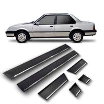 Friso Borrachão Lateral Monza Gls 1994 A 1997 Preto 6 peças