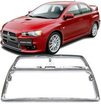Friso Cromado Para-choque Dianteiro Lancer Evolution Evo de 2010 À 2015 Friso Cromado Para-choque Dianteiro Lancer Evolution Evo de 2010 À 2015