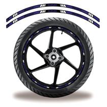 Friso De Roda Adesivo Refletivo Suzuki Hayabusa azul e preto