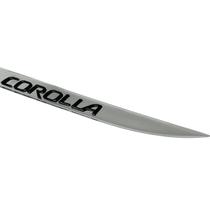 Friso do Porta Malas Cromado Corolla 2015/19 + Emblema Preto